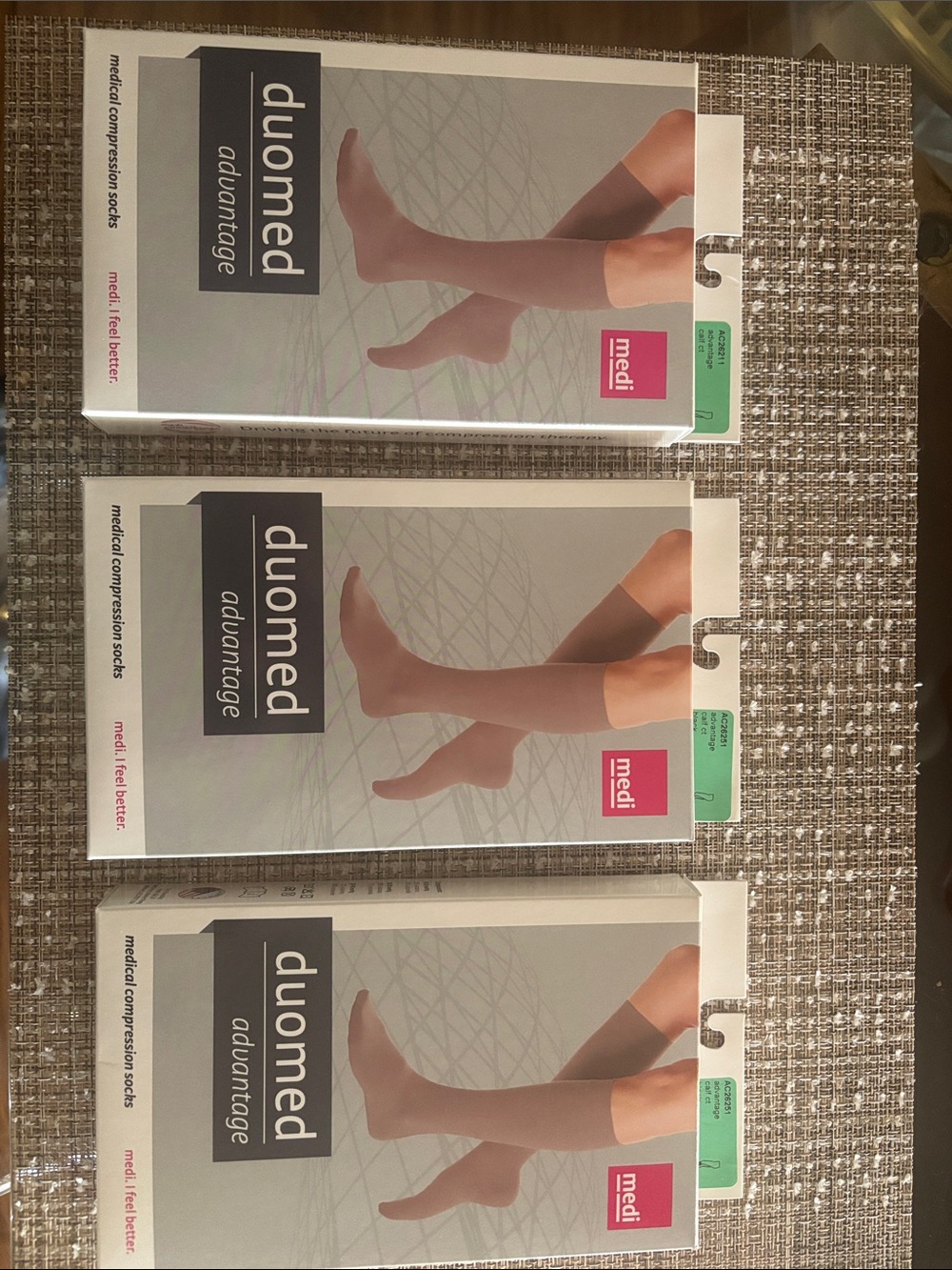 Medi duomed Advantage Medical Compression Socks - Beige and black